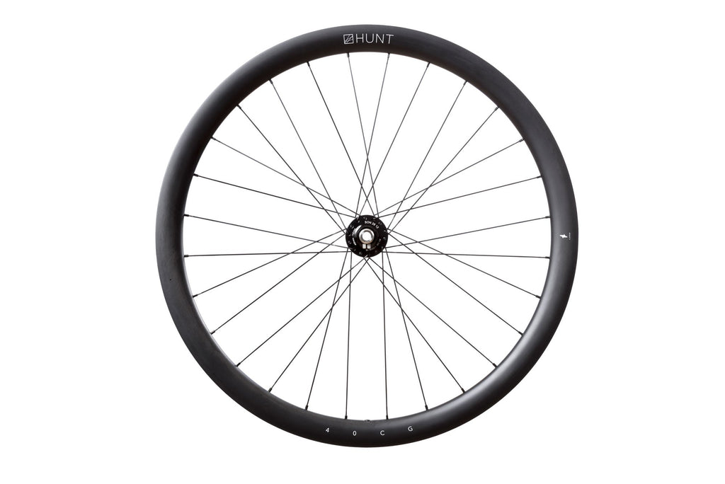 HUNT 40 Carbon Gravel Dynamo Front Wheel